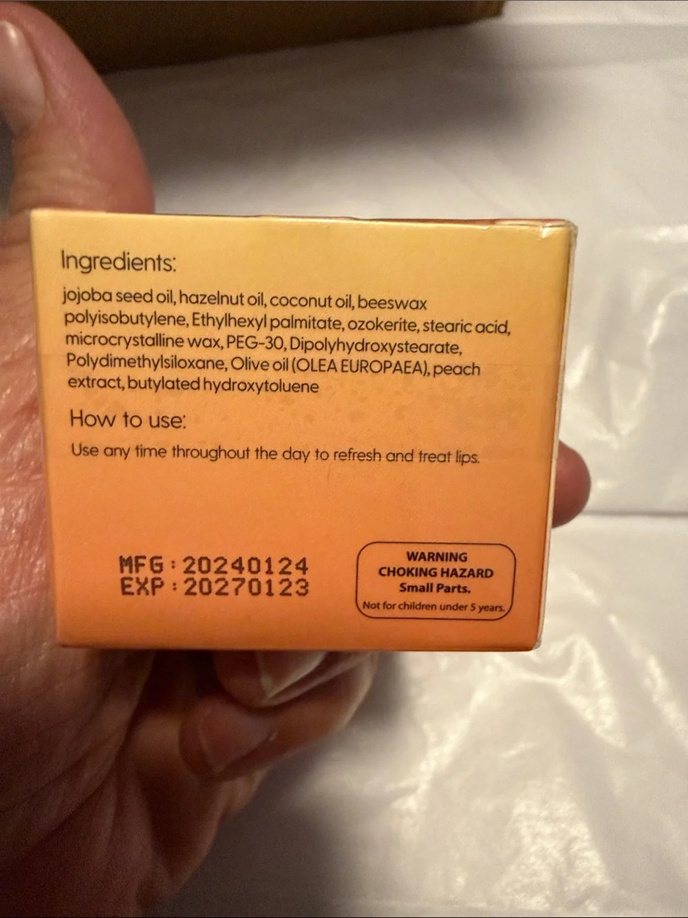 Bee Balm Peach Lip Balm